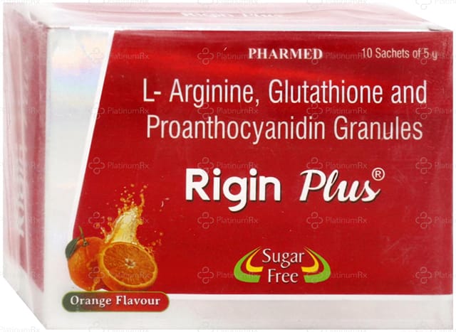 Rigin Plus Orange Flavour Sugar Free Granules 5gm
