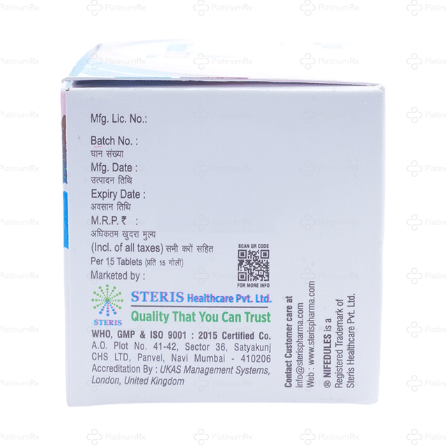 Nifedules RT 30mg Tablet ER 15s