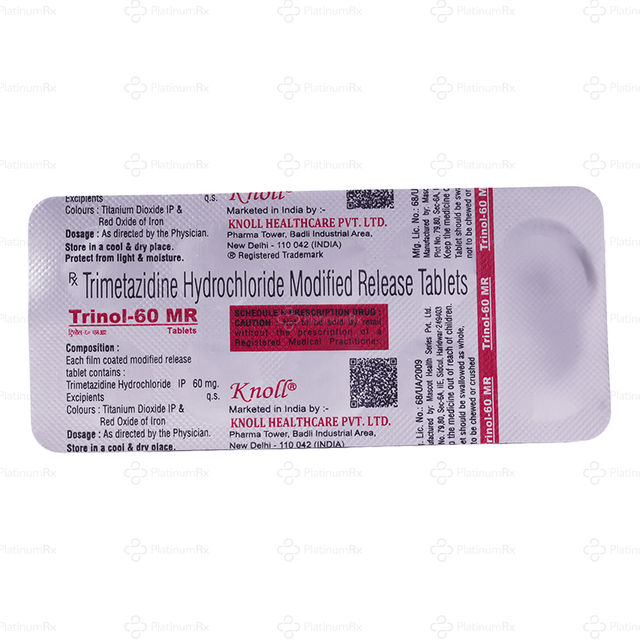 Trinol 60mg Tablet MR 10s