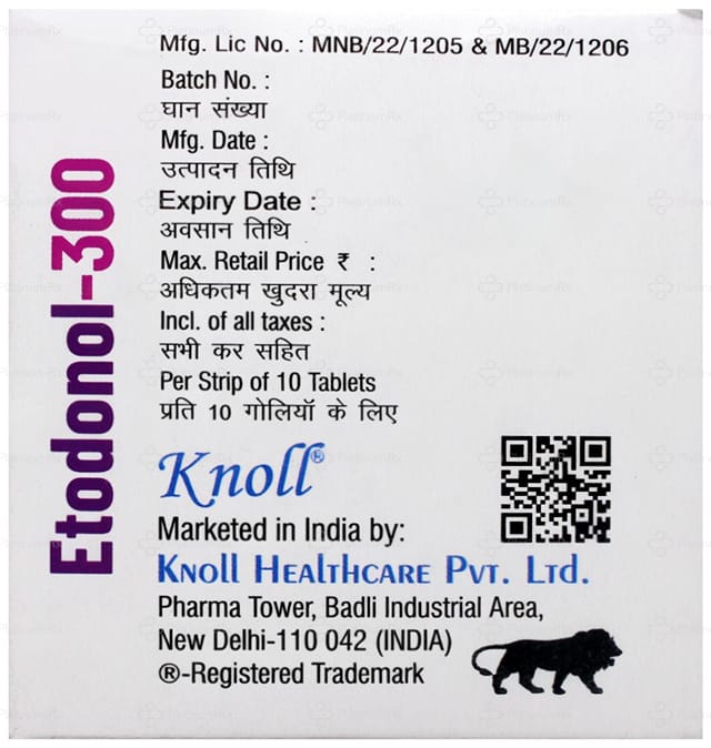 Etodonol 300mg Tablet 10s