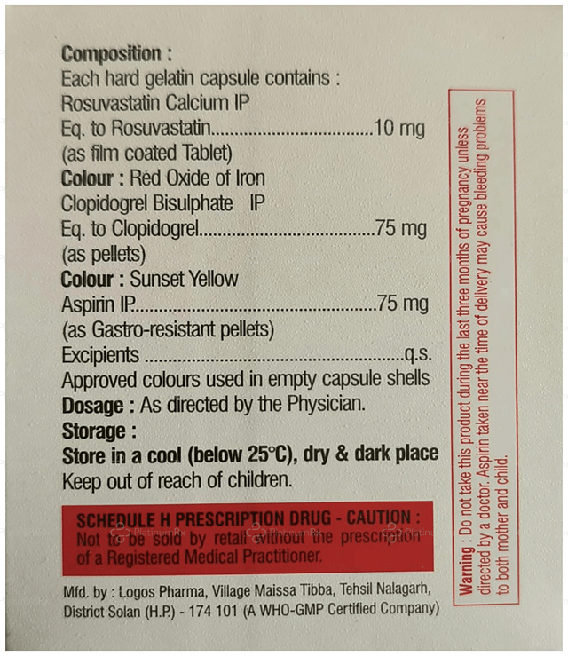 Gorivast Gold 75/75/10mg Capsule 10s