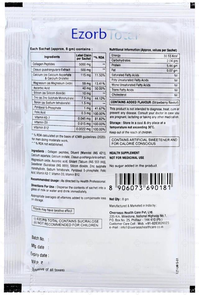 Ezorb Total Sachet 8gm