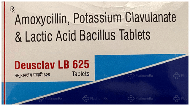 Deusclav LB 500/125mg/60M Tablet 10s