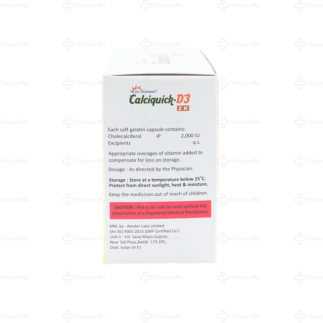 Calciquick D3 2k Capsule 10s