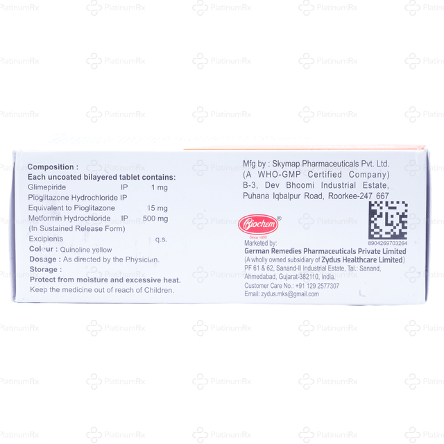Glimp MP 1/500/15mg SR Tablet 10s