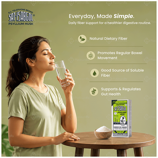 Sat-Isabgol Powder Eases Constipation 100gm