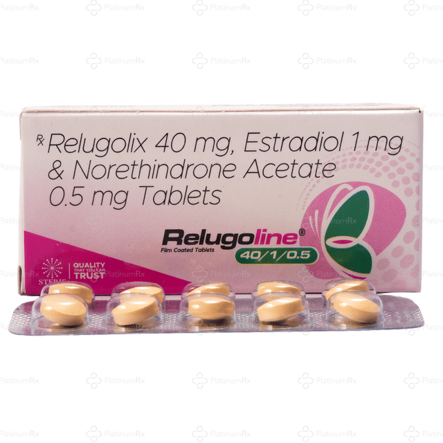 Relugoline 1/0.5/40mg Tablet 10s