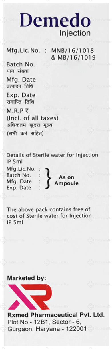 Demedo 125mg Injection 1s