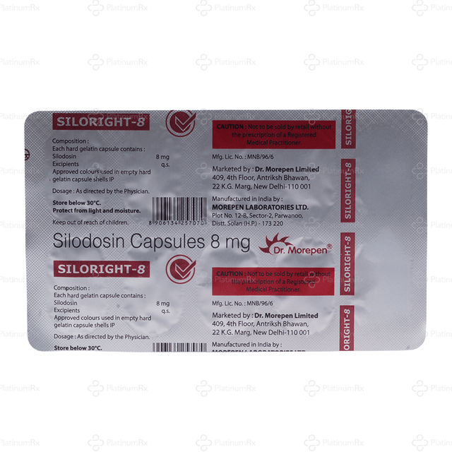 Siloright 8mg Capsule 10s