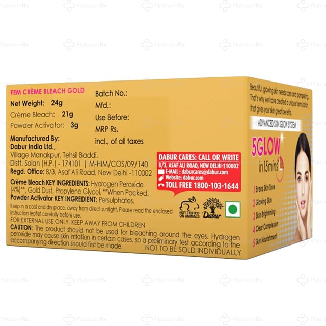 Fem Creme Bleach Gold Cream 24gm