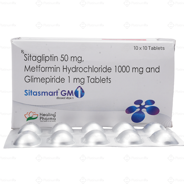 Sitasmart GM 1/1000/50mg Tablet 10s