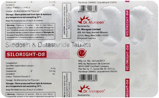 Siloright D 0.5/8mg Tablet 10s