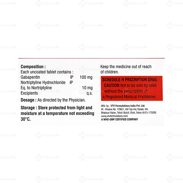 Gabazar NT 100/10mg Tablet 10s