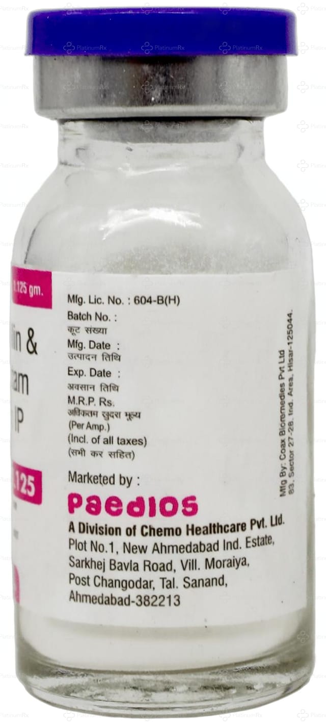 Pipaz 1000/125mg Injection 1s