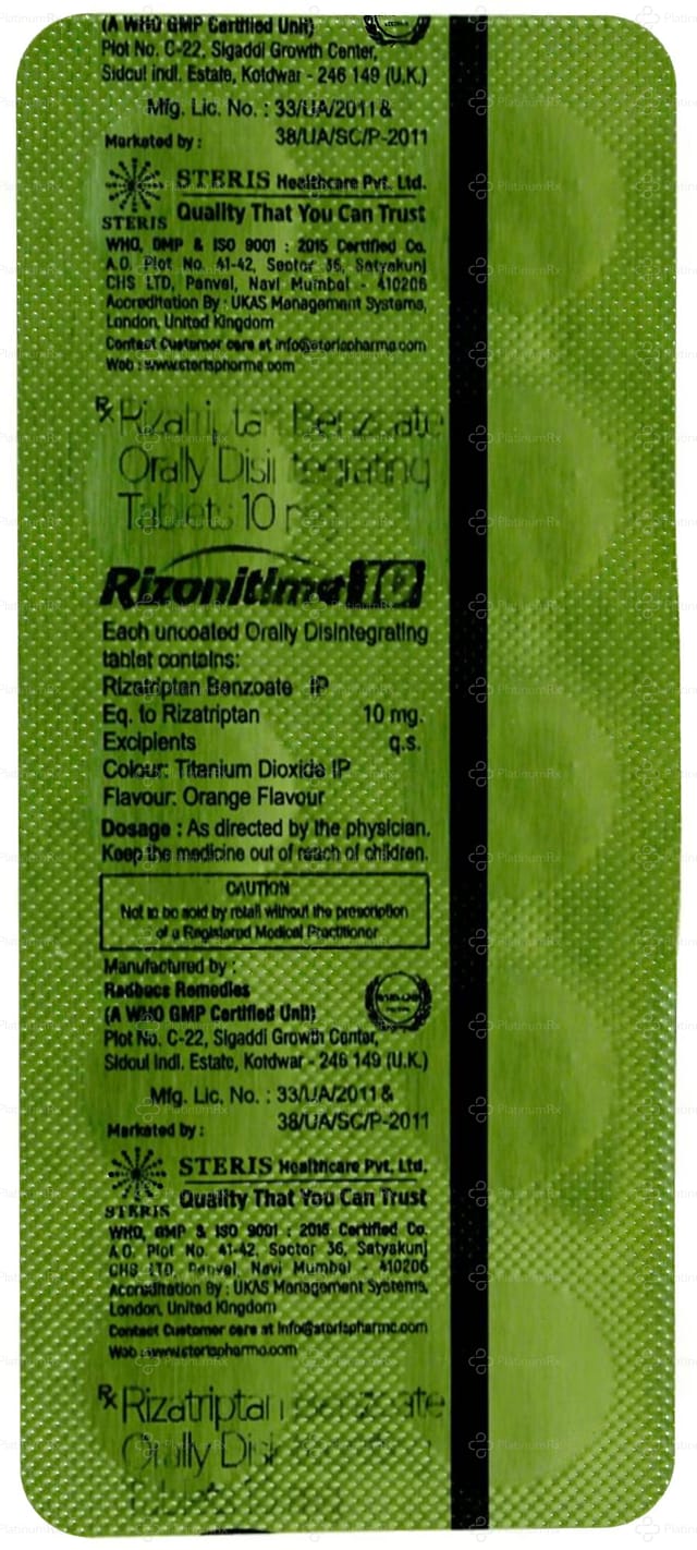 Rizonitime 10mg Disintegrating Strip 10s