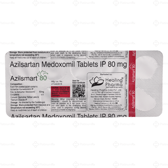 Azilsmart 80mg Tablet 10s
