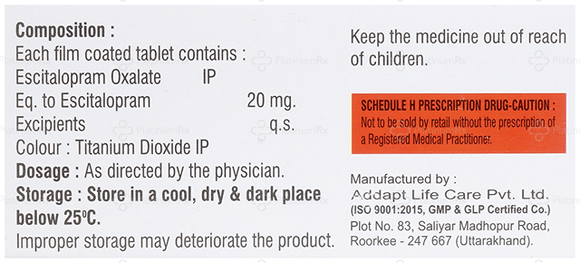 Ecpex 20mg Tablet 10s