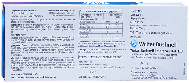 Yamoo 4500IU Chewable Tablet MD 10s