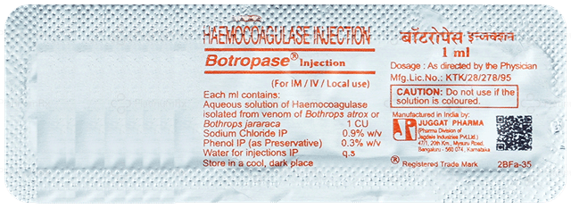 Botropase 1IU Injection 1ml