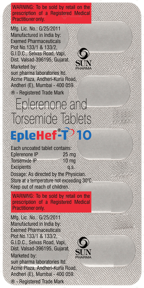 EpleHef T 25/10mg Tablet 10s