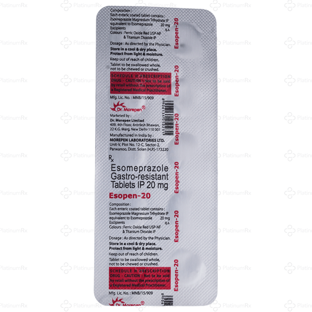 Esopen 20mg Tablet 10s