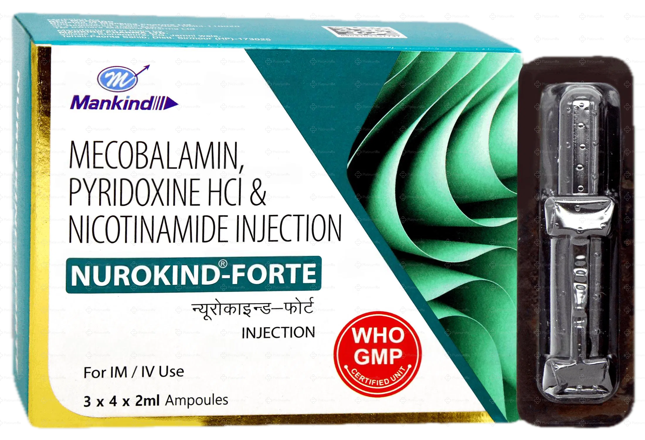 Nurokind Forte 1500mcg/100mg/100mg Injection 2ml