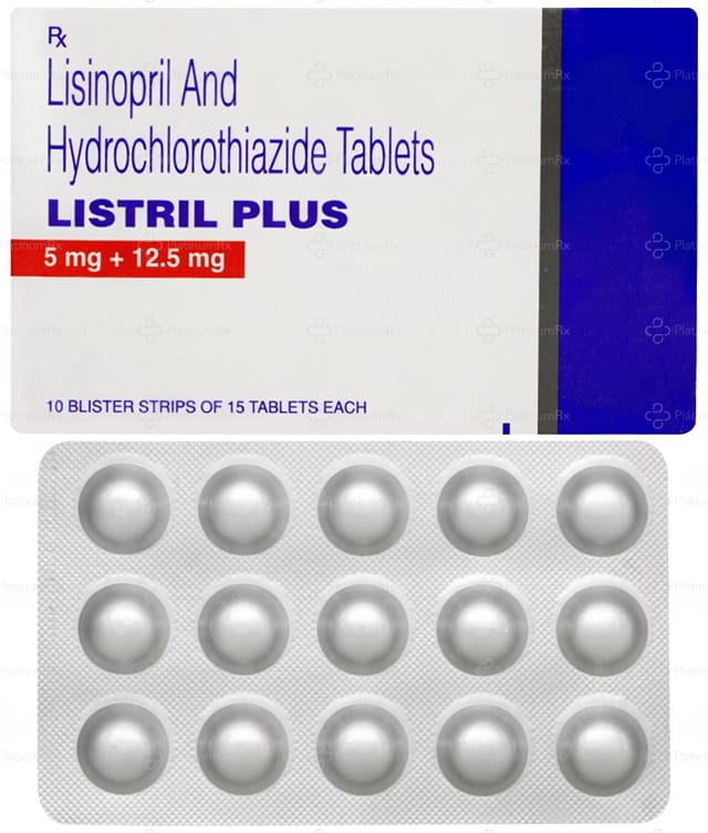 Listril Plus 12.5/5mg Tablet 15s