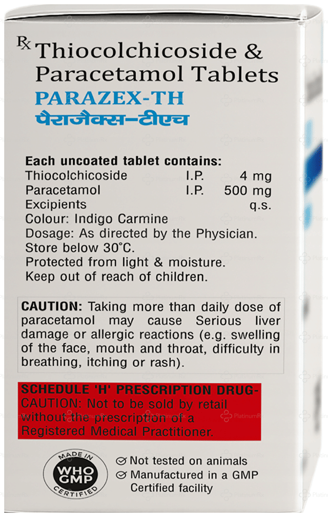 Parazex TH 500/4mg Tablet 10s