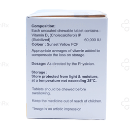 Bonefine Chew D3 60K Chewable Tablet 4s
