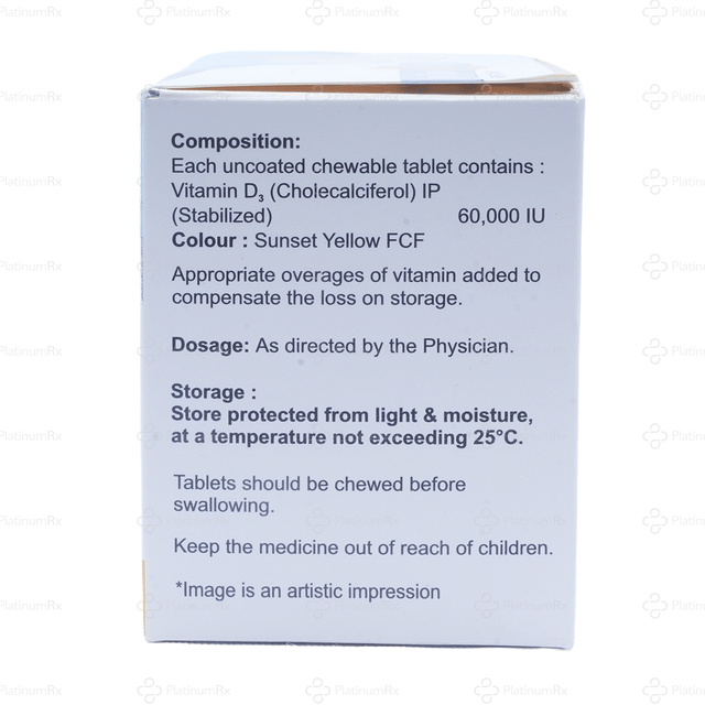 Bonefine Chew D3 60K Chewable Tablet 4s