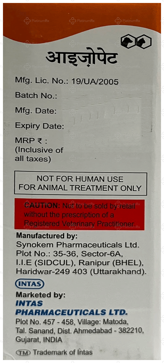 Izopet 10mg Oral Solution 100ml