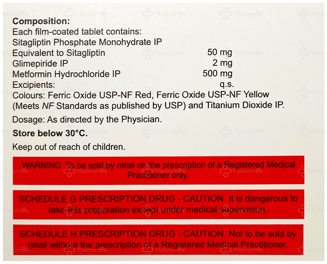 Glimiprex SM 2/500/50mg Tablet 10s