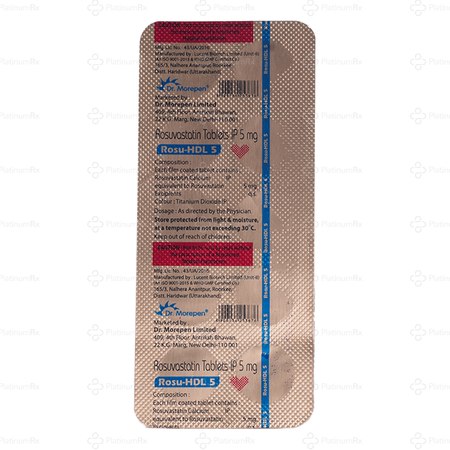 Rosu HDL 5mg Tablet 10s