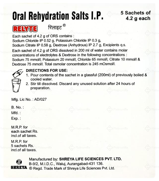 Relyte Sachet 4.2gm