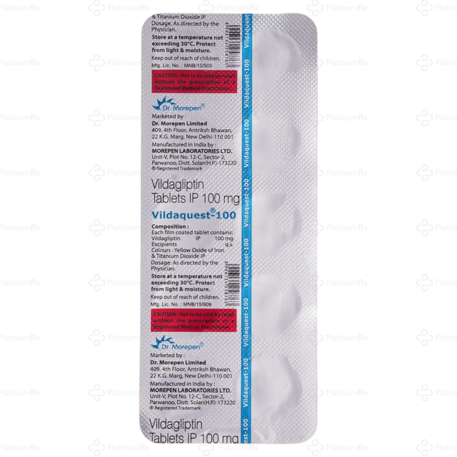 Vildaquest 100mg Tablet 10s