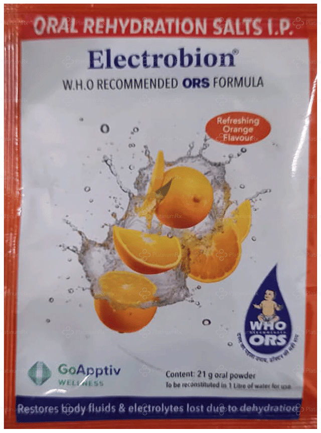 Electrobion Orange Flavour Powder 21gm