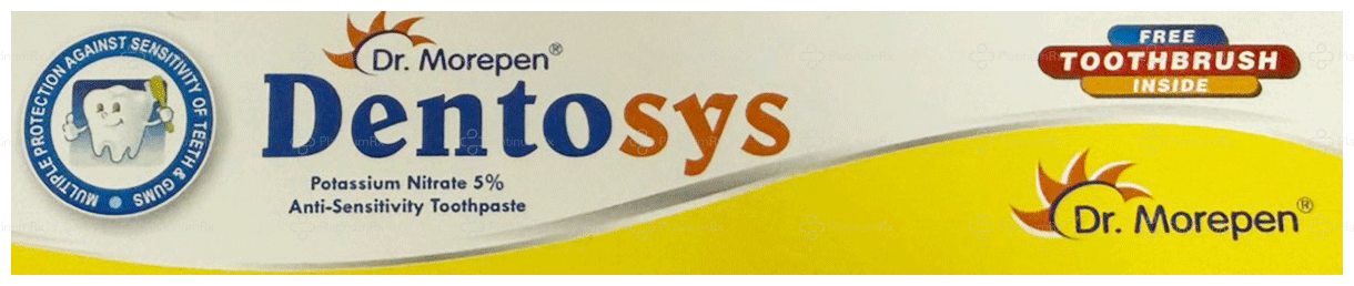 Dentosys Toothpaste 100gm With Toothbrush Free 1s