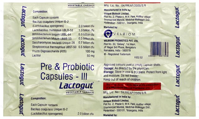 Lactogut Capsule 10s
