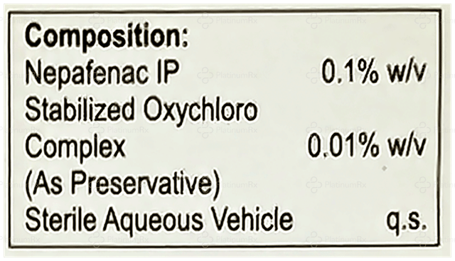 Nepaflam XL 0.1% Ophthalmic Suspension 7.5ml