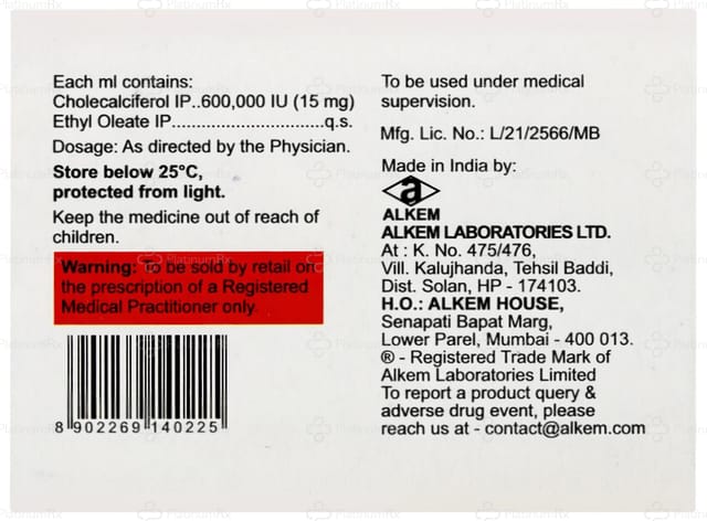 Calcidoc D3 6L Injection 1ml