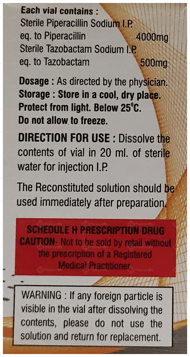 PIPRAswift 4000/500mg Injection 1s