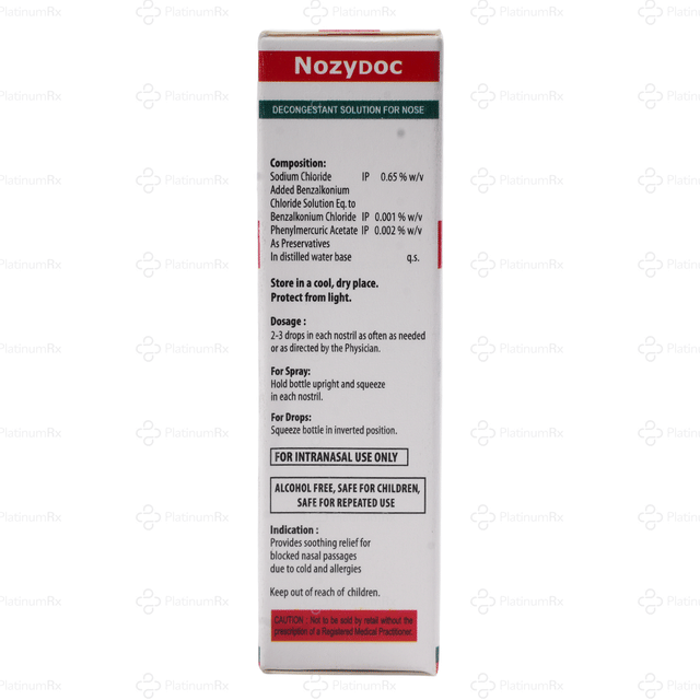 Nozydoc 0.65% Nasal Drop 20ml