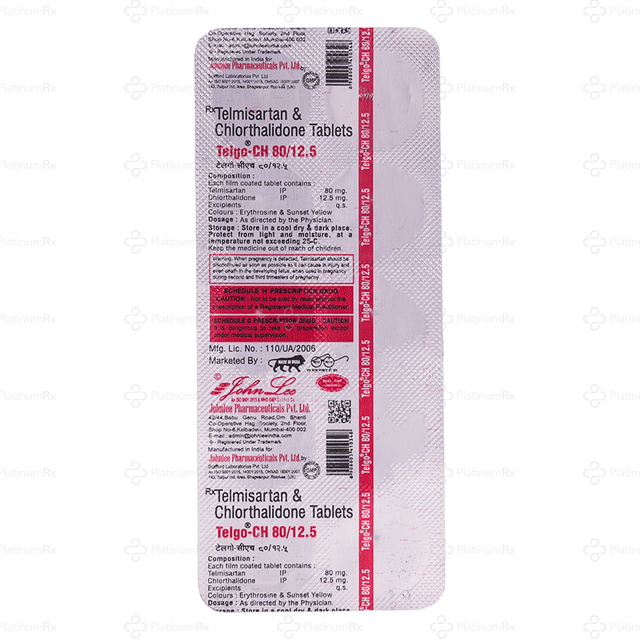 Telgo CH 80/12.5mg Tablet 10s