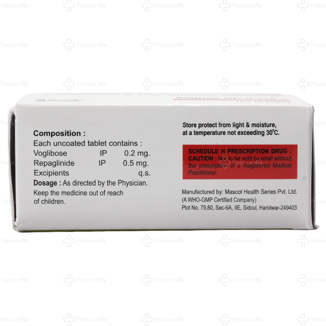Voglios RP 0.5/0.2mg Tablet 10s