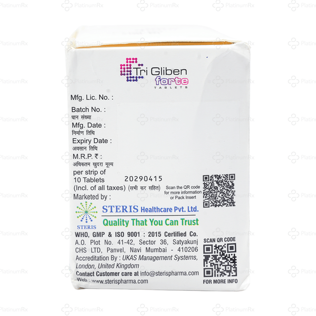 Tri Gliben Forte 5/500/15mg Tablet 10s