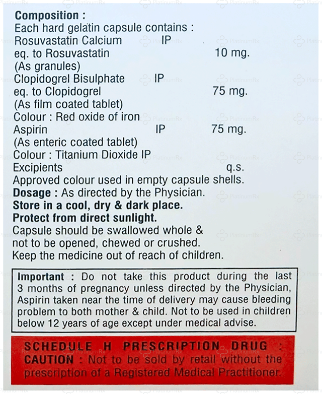 Rosuwise Gold 75/75/10mg Capsule 10s