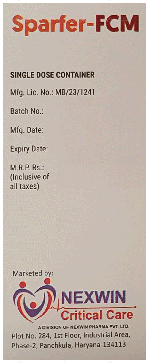 Sparfer FCM 50mg Injection 10ml