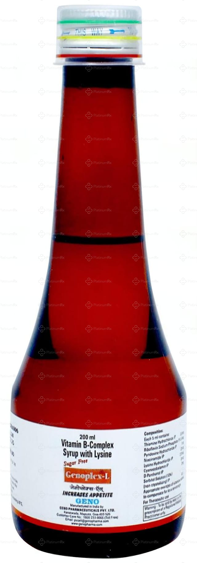 Genoplex L Sugar Free Syrup 200ml