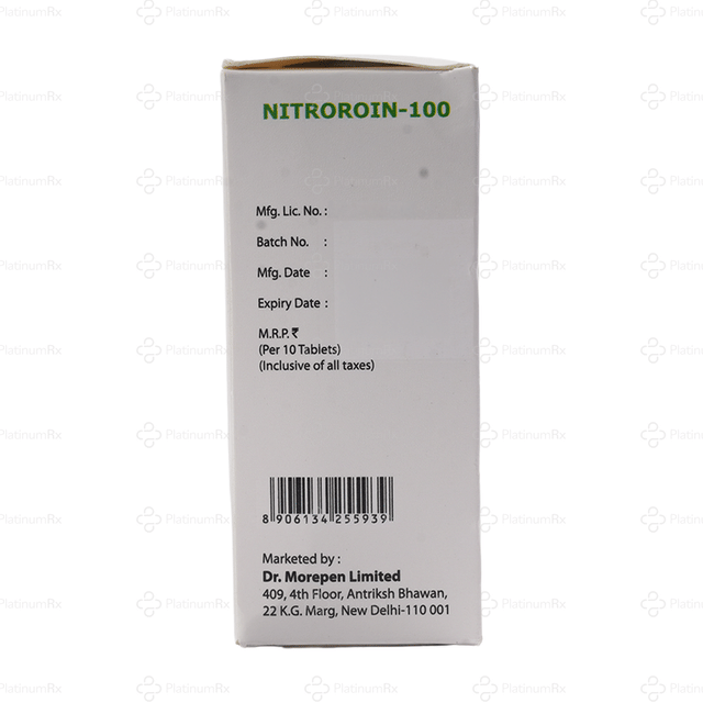 Nitroroin 100mg Tablet 10s