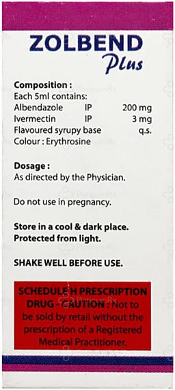 Zolbend Plus 3/200mg Syrup 10ml